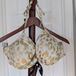 White & gold cheetah VS bikini